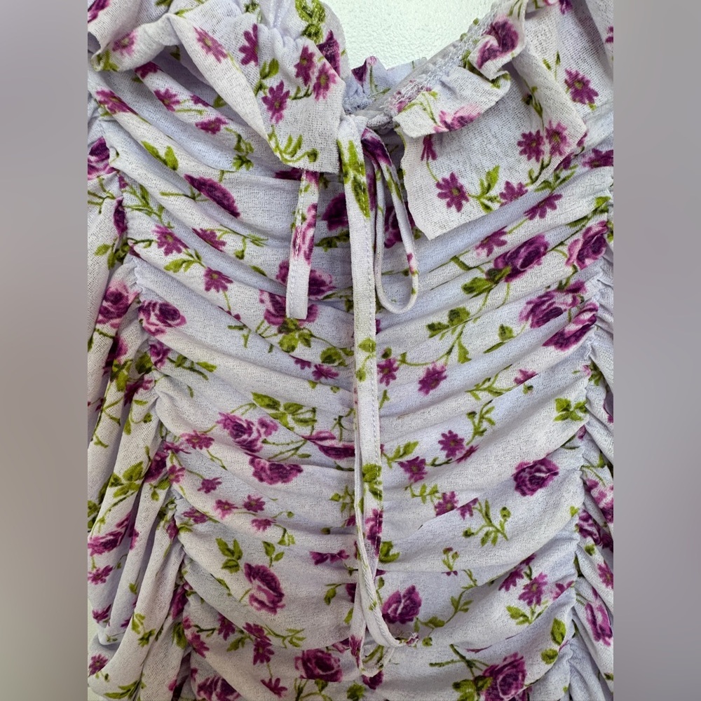 NWT Anthropologie Sleeveless Square-neck Ruched Mini Dress
Size XL - Picture 4 of 9
